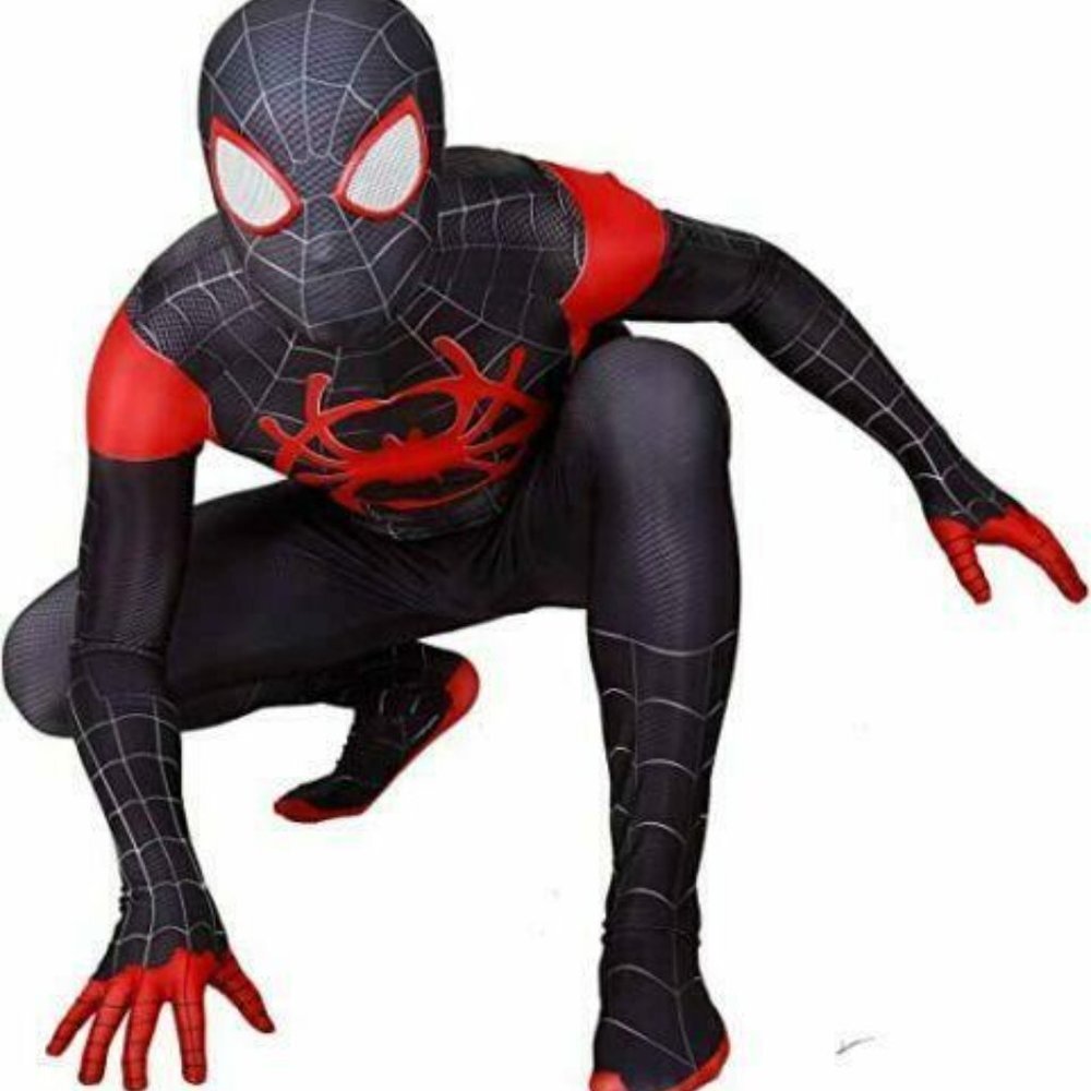 Spider Man Into Verse Cosplay Costume Miles Morales Jumpsuit - S(110) Ki… - Picture 10 of 13